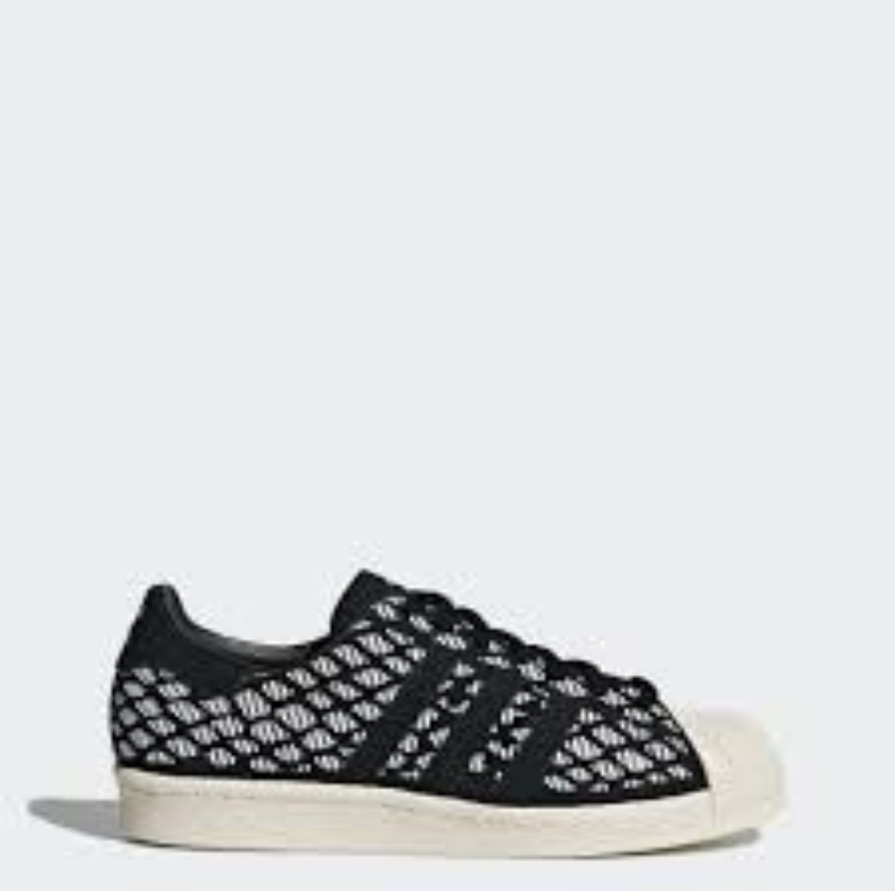 Adidas Originals shell toe 80s fishnet print